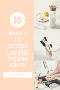 Begin switching to a toxin free home! Ten tips to ditch toxins and live in a cleaner home and a healthier life. 