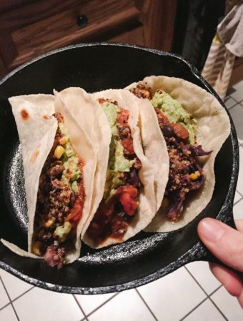 quinoa-lentil tacos