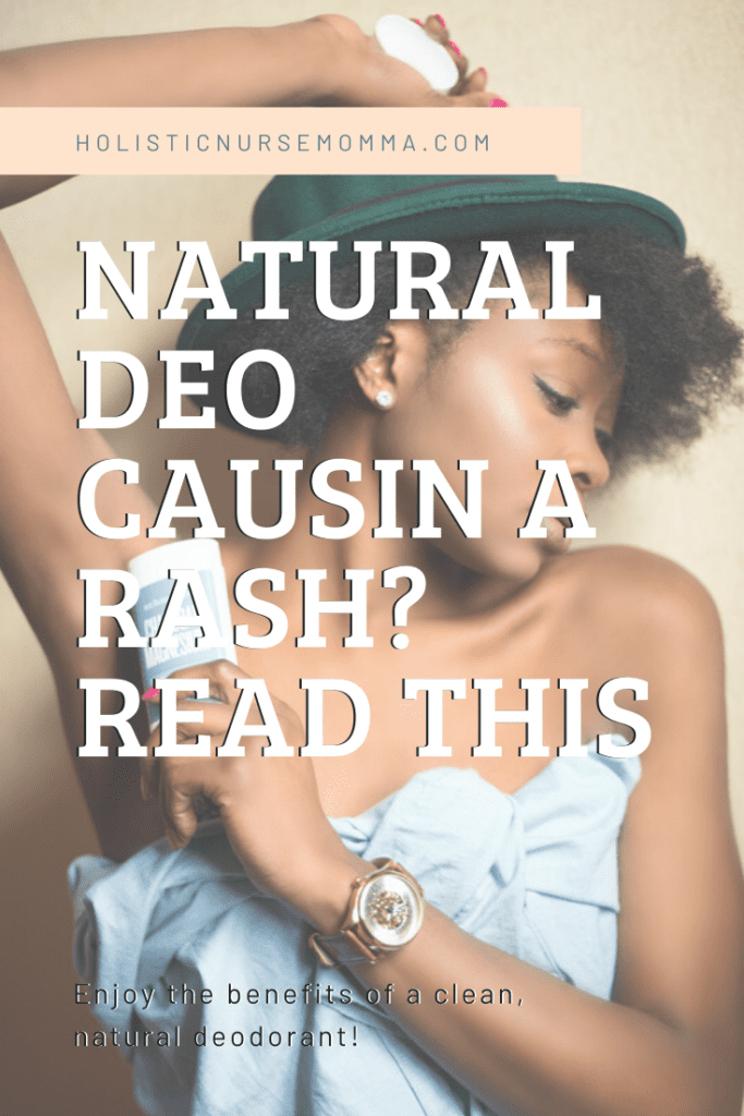 rash from natural deodorant