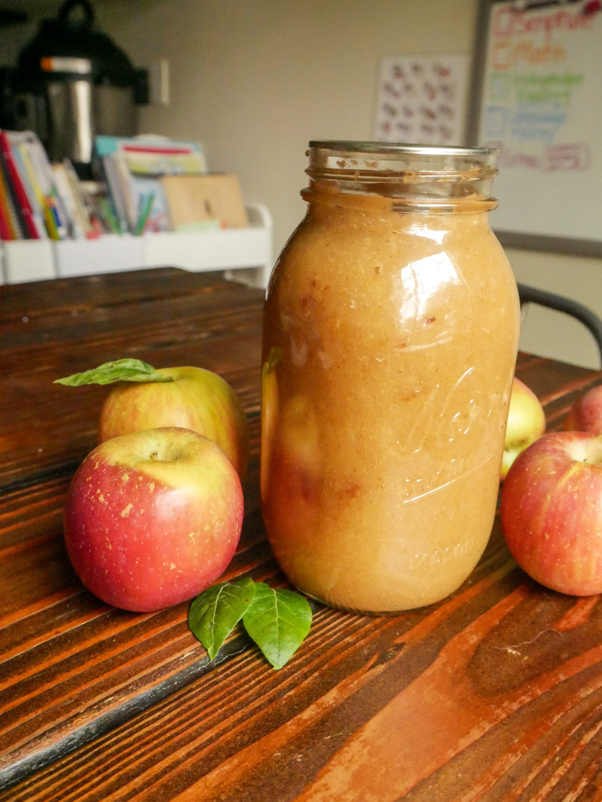 homemade, canned applesauce