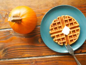 sourdough pumpkin waffles 