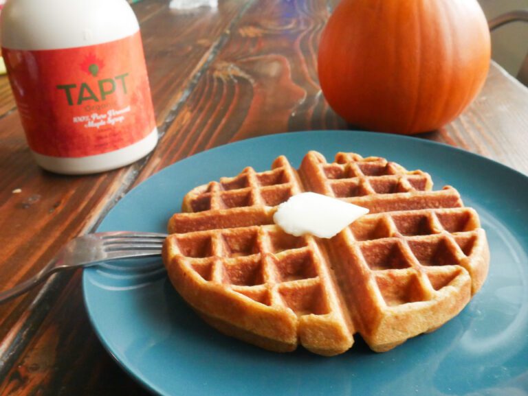 sourdough pumpkin waffles