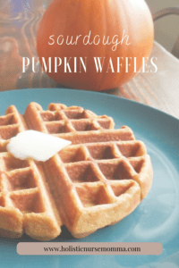 sourdough pumpkin waffles