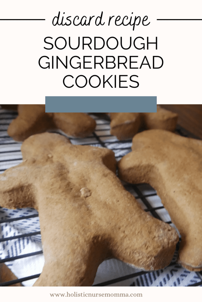 sourdough discard gingerbread cookies on cooling rack