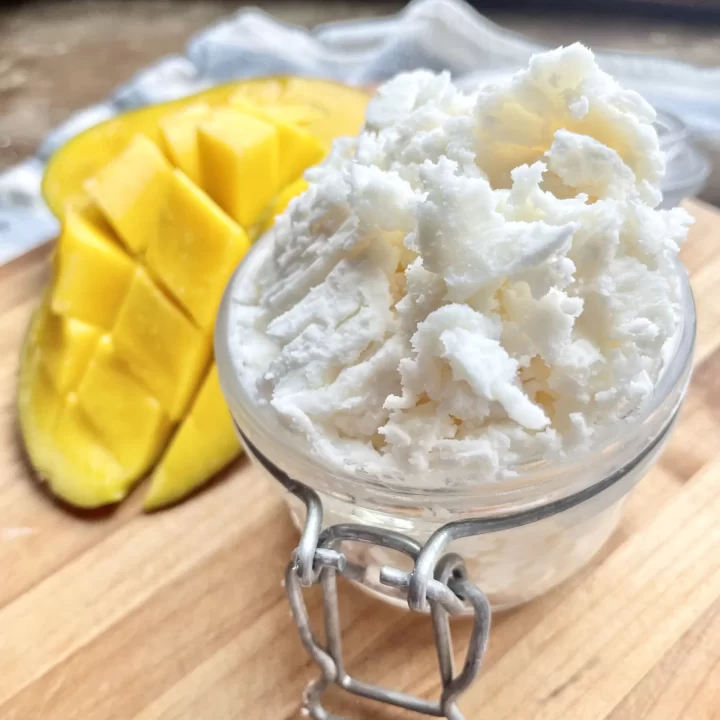 Homemade Whipped Mango Body Butter