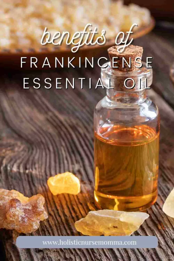 frankincense resin by frankincense oil ampule