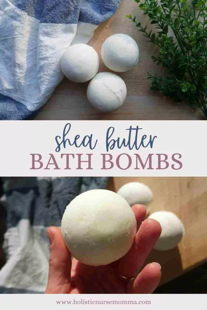 3 bath bombs above someone holding a bath bomb