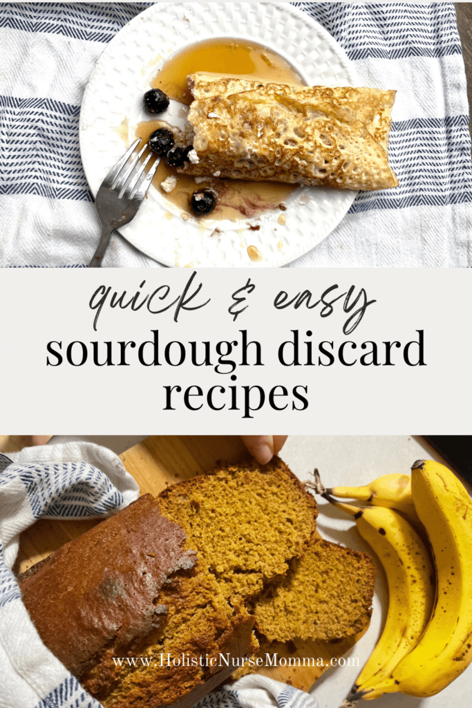 sourdough discard crepes and sourdough discard banana bread