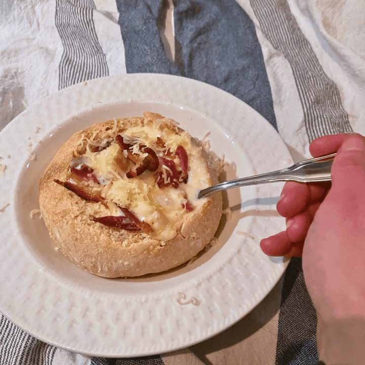 easy, homemade sourdough bread bowls