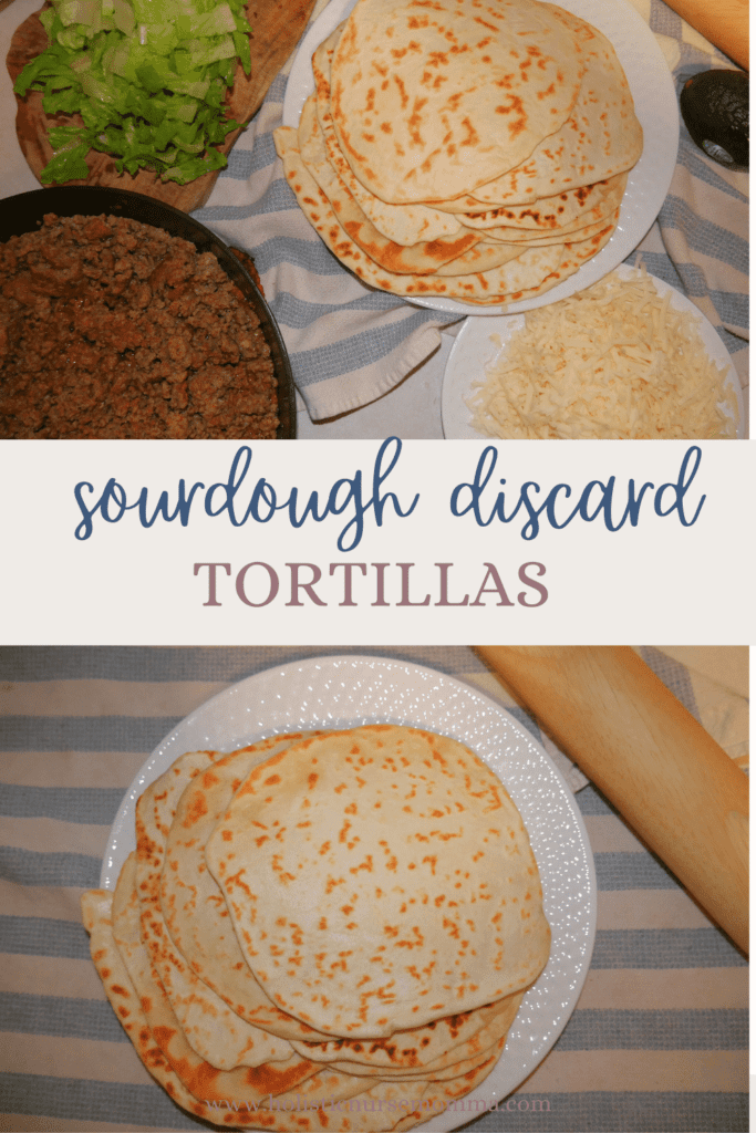 sourdough tortillas next to taco fixings