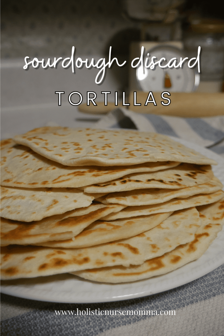 sourdough discard tortillas on a white plate