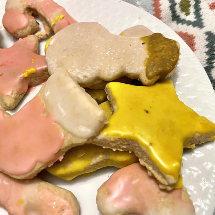 freshly milled flour sugar cookies decorated with frosting